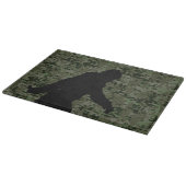 Black Gone Squatchin Woodland Digital Camouflage Snijplank (Hoek)