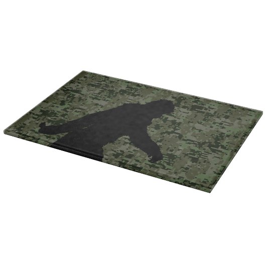 Black Gone Squatchin Woodland Digital Camouflage Snijplank (Hoek)