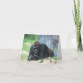 Black Gorilla, hoe gaat je dag? Notitiekaartje (Voorkant)