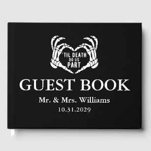 Black Gothic bruiloft tot de dood ons deel Gastenboek