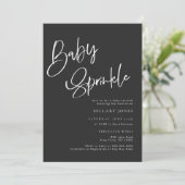 Black Gothic en Moody Halloween Baby Sprinkle Kaart (Staand voorkant)