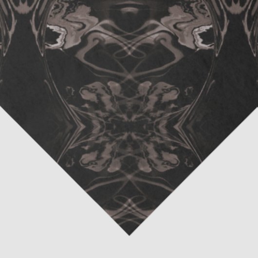 Black Gothic Fantasy Fabric Tissuepapier (Detail)