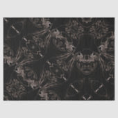 Black Gothic Fantasy Fabric Tissuepapier (Voorkant)