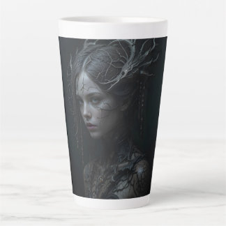 Black Gothic Girl Latte Mok