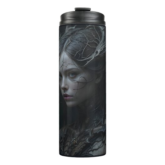 Black Gothic Girl Thermosbeker (Voorkant)
