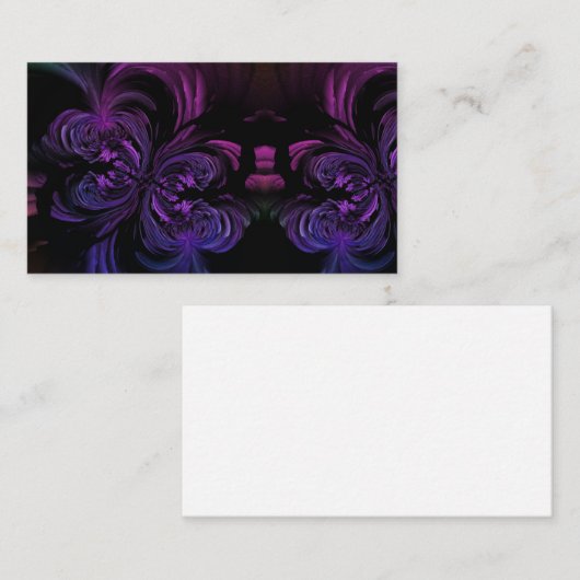 Black Gothic Girly Punk Butterfly Visitekaartje (Voorkant / Achterkant)