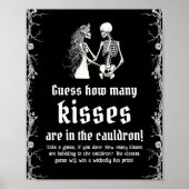 Black Gothic Halloween raad eens hoeveel kussen er Poster (Voorkant)