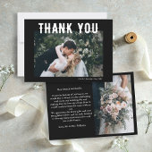 Black Gothic Til Dood Huwelijksfoto Bedankkaart