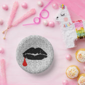 Black Gothic Vampire Kiss Vamp Papieren Kommen (Feest)