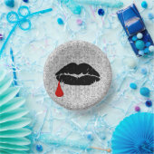 Black Gothic Vampire Kiss Vamp Papieren Kommen (Feest)