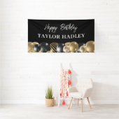 Black Goud Gefeliciteerd Spandoek (Insitu)