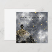 Black Gown Gold Black Sweet16 Birthday Kaart (Voorkant / Achterkant)