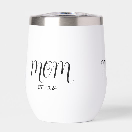 Black Graceful Script Established New Mom (Voorkant)