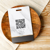 Black Gradient Gold Marble Proessional Notional ID Badge