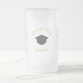 Black Graduation Cap Class of 20xx Custom Matglas Bierpul (Center)