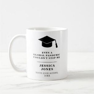Black Graduation Cap Klasse van de pandemie van 20 Koffiemok