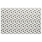 Black Graduation Cap Toss Stof (Fat Quarter)