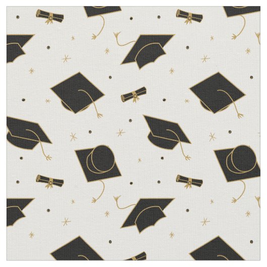 Black Graduation Cap Toss Stof (Close Up)