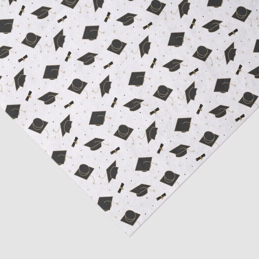 Black Graduation Cap Toss Tissuepapier (Detail)