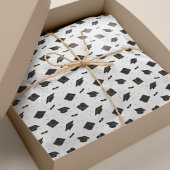 Black Graduation Cap Toss Tissuepapier