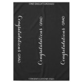 Black Graduation Party Tafelkleed (Voorkant)