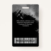 Black Grain Paint Medewerker Foto, Streepjescode,  Badge (Achterkant)