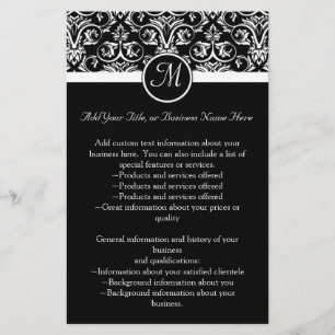 Black Grand Insignia Monogram flyer, programma Flyer