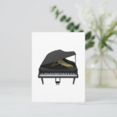 Black Grand Piano: 3D-model: Briefkaart (Staand voorkant)