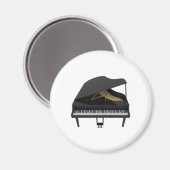 Black Grand Piano: 3D-model: Magneet (Voorkant / Achterkant)