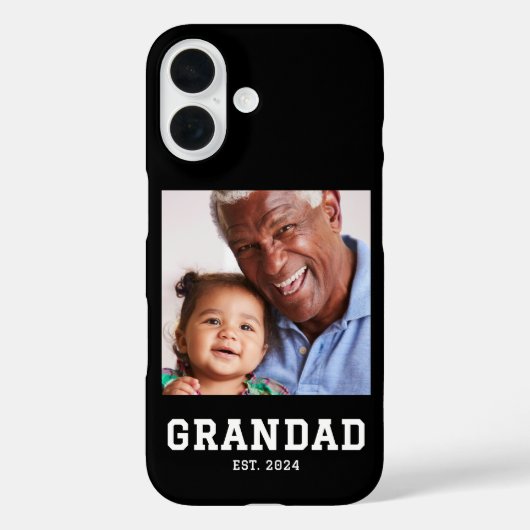 Black Grandad Established Bold Photo Case-Mate iPhone Case (Achterkant)