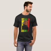 Black Grandmoeder Melanin Granny Best Grandma on E T-shirt (Voorkant volledig)
