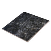 Black Granite Faux Ceramic Tile Tegeltje (Zijkant)