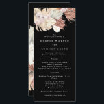 Black Grass Tropical Premium Floral Wedding Programmakaart<br><div class="desc">Romantisch,  zacht,  Pampas Grass Tropical Oerwoud Floral Wedding Programme. Dit zal deel uitmaken van de suite. #pampasgras #junglebruiloft #jungleuitnodiging #coralbruilbruilbruiloft #wigdingmenu #woestijtwedding #lasvegasbruiloft #terracottabruilbruiloft #peachbruiloft #pampasweddenmenu #pampas #terracotta #koraal #peach #naturalbruiloft #driedpampas #wabisabibruil##naturebruil######Nbruil#Nbruil#########Nbruil######Nbruil##########Nbruil######################Nig##############################################wabisabibruil#################################N</div>