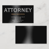 Black Gray Attorney on Law Visitekaartje (Voorkant / Achterkant)