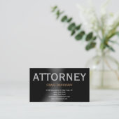 Black Gray Attorney on Law Visitekaartje (Staand voorkant)