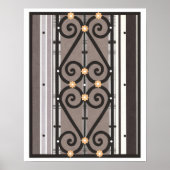 Black Gray Beige GRANADA Spanje Collage Poster (Voorkant)