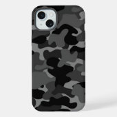 Black Gray Camo iPhone Hoesje (Achterkant)