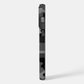 Black Gray Camo iPhone Hoesje (Linkerkant)