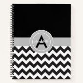 Black Gray Chevron Notitieboek (Voorkant)
