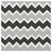 Black Gray Chevron Zigzag Pattern Stof (Close Up)