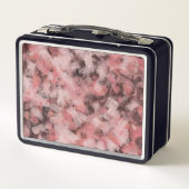 Black Gray Pink White Modern Geometric Abstract (Achterkant)