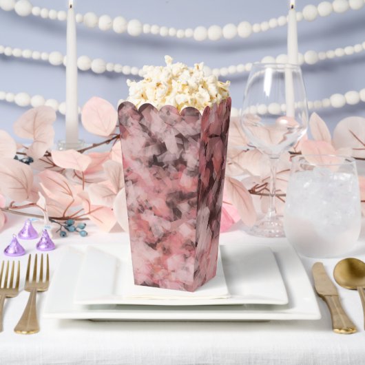 Black Gray Pink White Modern Geometric Abstract Bedankdoosjes (Huwelijk)