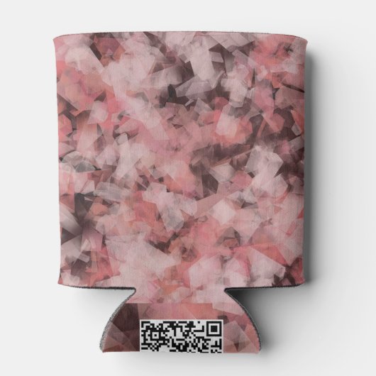 Black Gray Pink White Modern Geometric Abstract Blikjeskoeler (Achterkant)