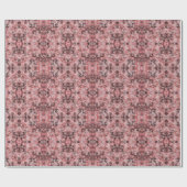 Black Gray Pink White Modern Geometric Abstract Cadeaupapier (Vlak)