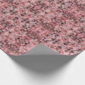 Black Gray Pink White Modern Geometric Abstract Cadeaupapier (Hoek)