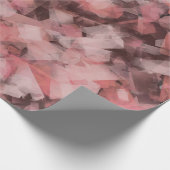 Black Gray Pink White Modern Geometric Abstract Cadeaupapier (Hoek)