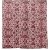 Black Gray Pink White Modern Geometric Abstract Douchegordijn (Voorkant)