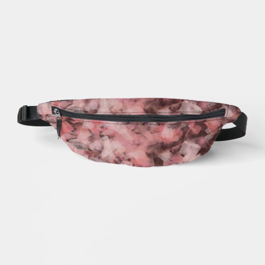 Black Gray Pink White Modern Geometric Abstract Heuptasje (Voorkant)