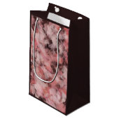 Black Gray Pink White Modern Geometric Abstract Klein Cadeauzakje (Voorkant Gekanteld)