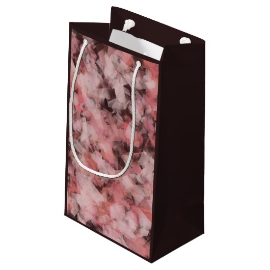 Black Gray Pink White Modern Geometric Abstract Klein Cadeauzakje (Achterkant Gekanteld)